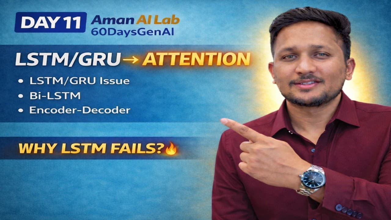 Day 11: Why LSTM Fails? ๐คฏ Attention Mechanism Explained (NLP Series)