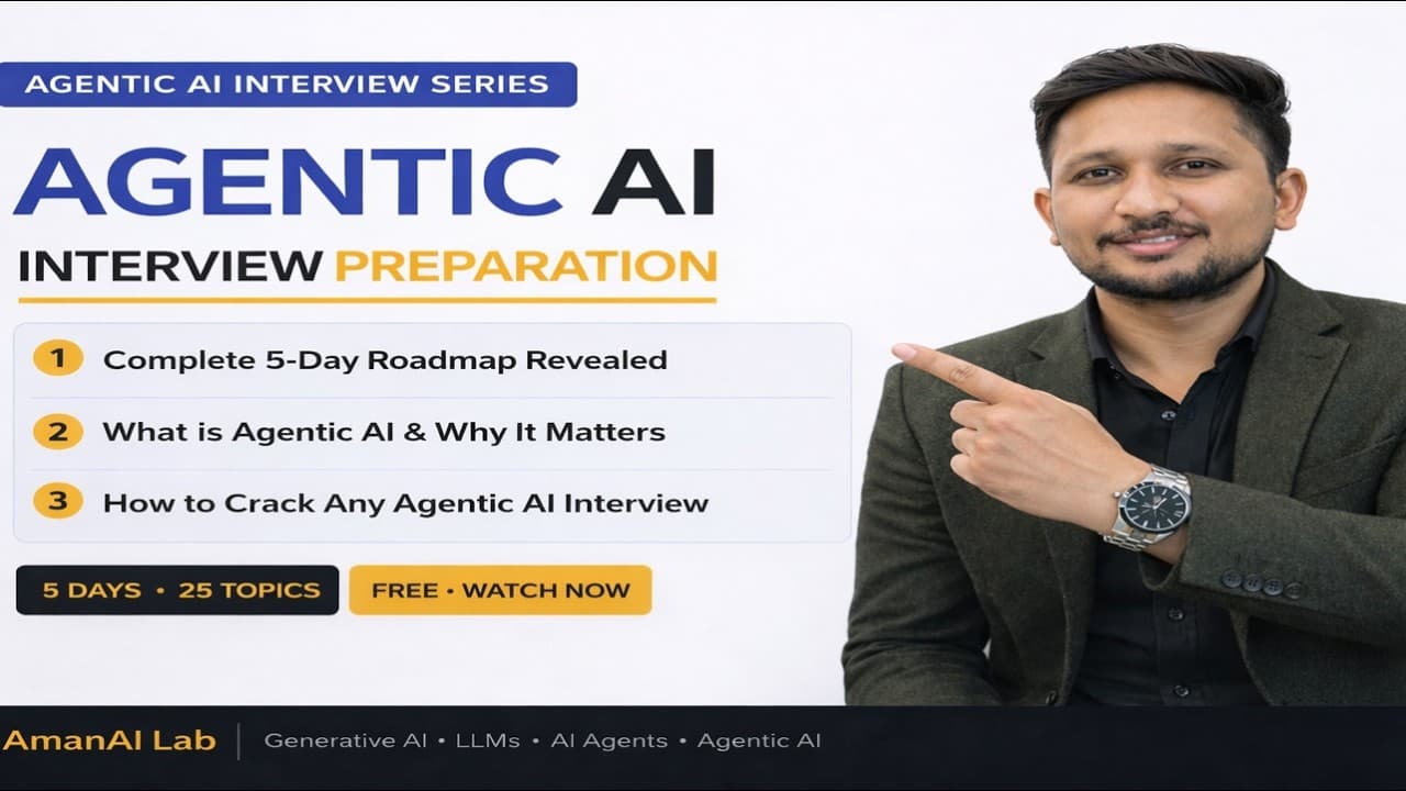 Crack Agentic AI Interviews in 5 Days ๐ฅ (Complete Roadmap)
