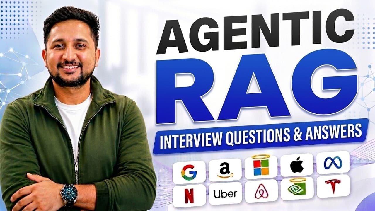 10 Agentic RAG Interview Questions & Answers (CRAG, Self-RAG, Adaptive RAG, GraphRAG) — FREE PDF