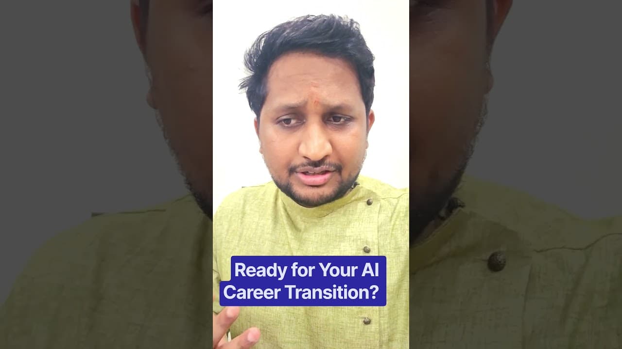 Want to Switch to AI? 🚀 Get 1:1 Career Guidance #shorts #reels #ai #genai #datascience #interview