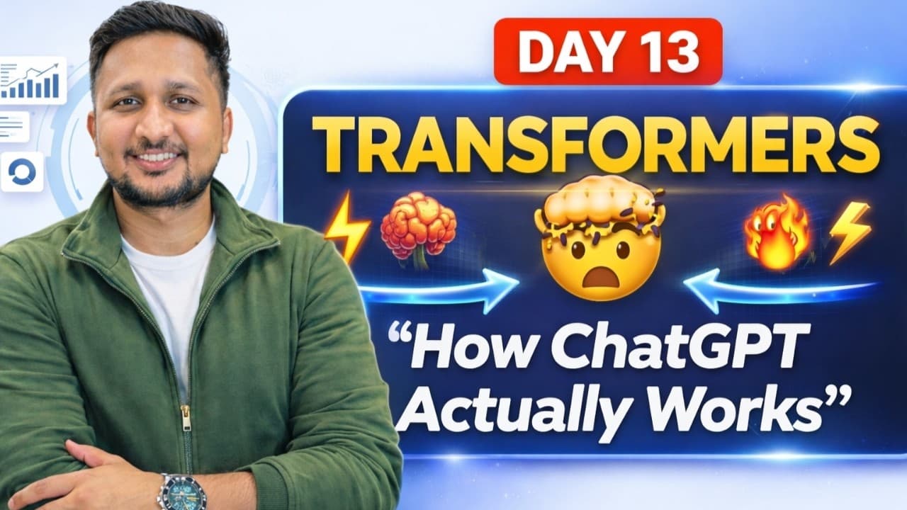Day 13 β Transformers Explained | Attention Mechanism & LLM Basics